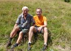 20150815 Am Achensee, Rast bei Aufstieg